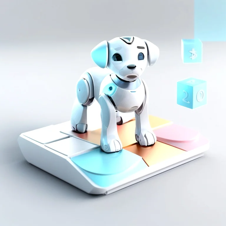 Kind spielt mit AI-Roboter